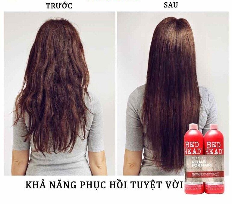  Bộ Gội-Xả Bed Head TIGI Đỏ Chăm Sóc Tóc Hư Tồn Chuyên Dùng Cho Spa - 750ml/chai 