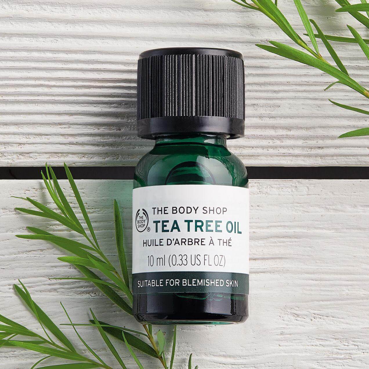 Tinh dầu trị mụn Tea Tree Oil The Body Shop- bicicosmetics.vn