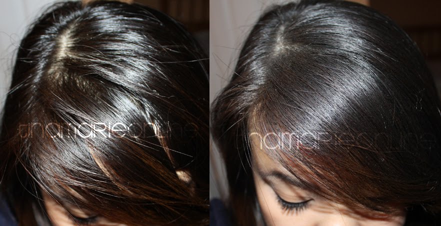 Trước và sau khi dùng Dầu gội khô Batiste 1