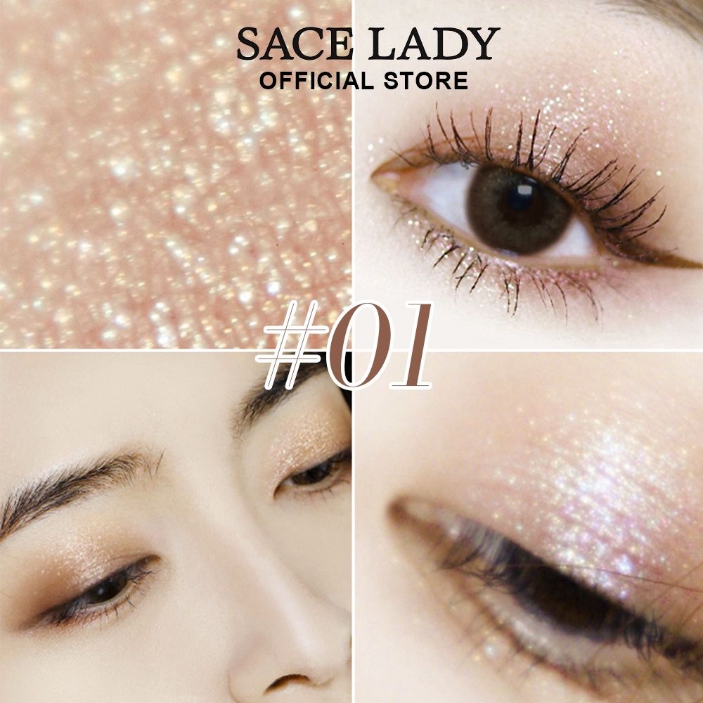  Phấn Mắt 2 Màu Ngọc Trai Không Trôi SACE LADY Makeup Eyeshadow 