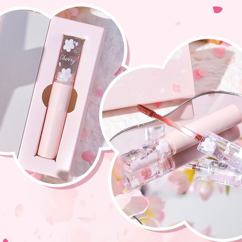  Son Kem Lì Nắp Trong Suốt Hoa Anh Đào HOLD LIVE Flower Sakura Velvet Matte 