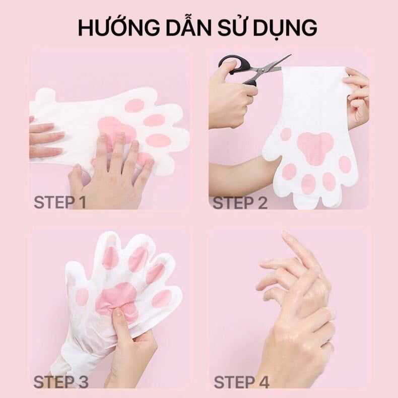  Mặt Nạ Ủ Dưỡng Da Chân/Tay Mèo Tiểu Thư VNO Skin Care Moisturizing Rejuvenating Hand Foot Film Nội Địa Trung 