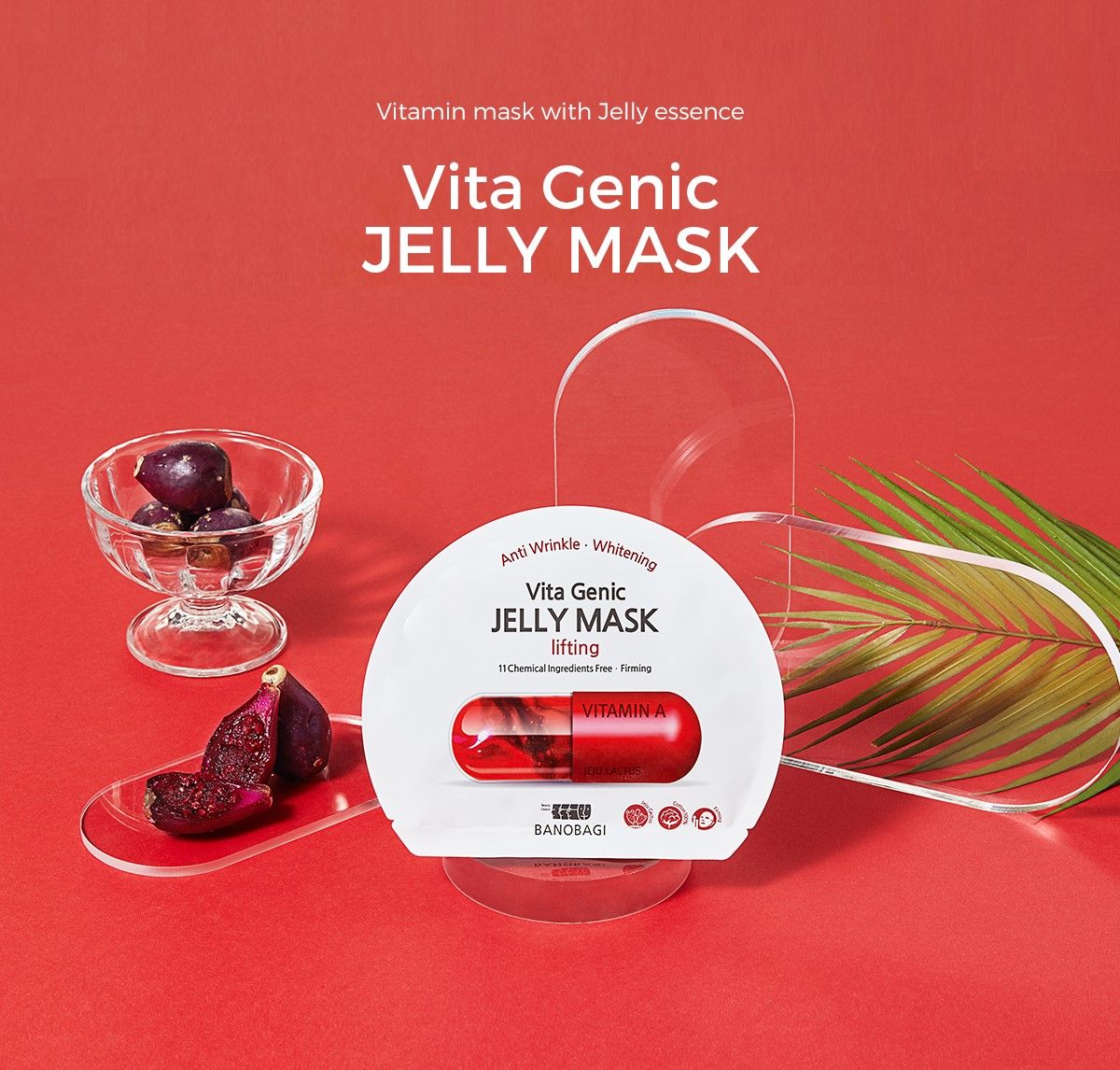  Mặt Nạ Banobagi Vita Genic Jelly Mask Wrinkle Improvement & Brightening Vitamin Up 50,000ppm- 7 Loại 