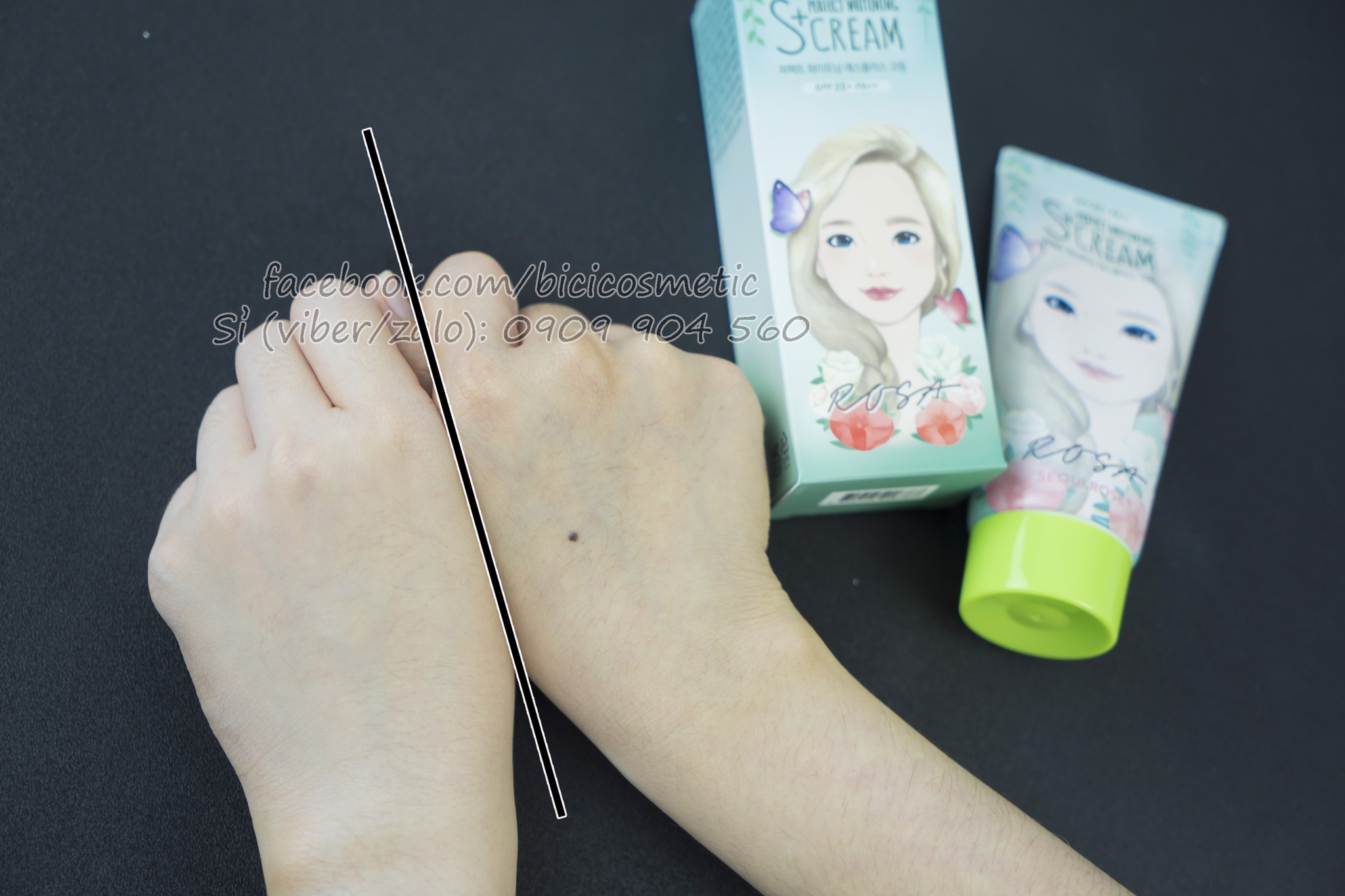 Kem dưỡng trắng Rosa chống nắng cực hiệu quả 1 Kem dưỡng trắng Rosa chống nắng cực hiệu quả 1