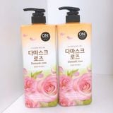  Sữa Tắm Nước Hoa On The Body Flower Damask Rose Body Wash Hàn Quốc 900g 