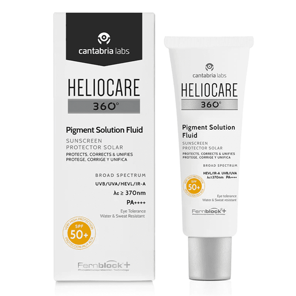  (Mẫu Mơi) Kem Chống Nắng Nâng Tone, Ngăn Ngừa Sắc Tố HELIOCARE 360º Pigment Solution Fluid SPF50+ Ultraligero (50ml) 