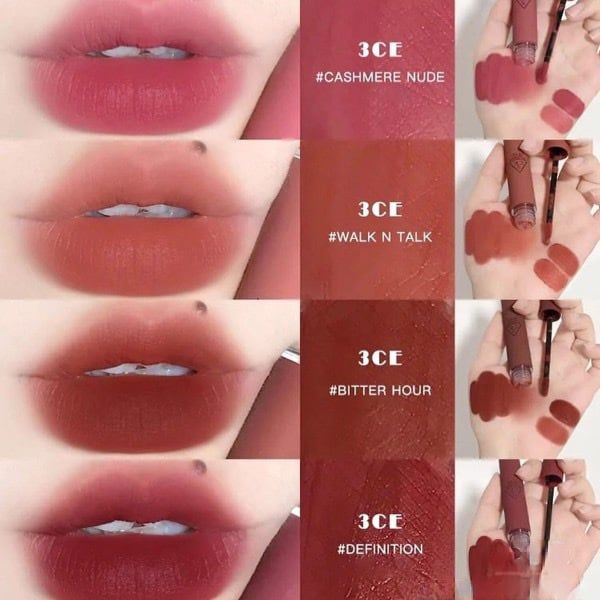  (Màu mới 2021) Son Kem Lì 3CE Velvet Lip Tint 