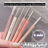  Bút Sáp 2 Đầu Nhũ Mắt Lấp Lánh NOVO Star Eyes Clever Lying Silkworm Pen Nội Địa Trung 