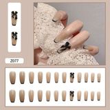  Hộp 24 Móng Tay Giả Đính Hạt, Đá Nails Box Cao Cấp Nội Địa Trung Kèm Keo Dán + Dũa Móng 