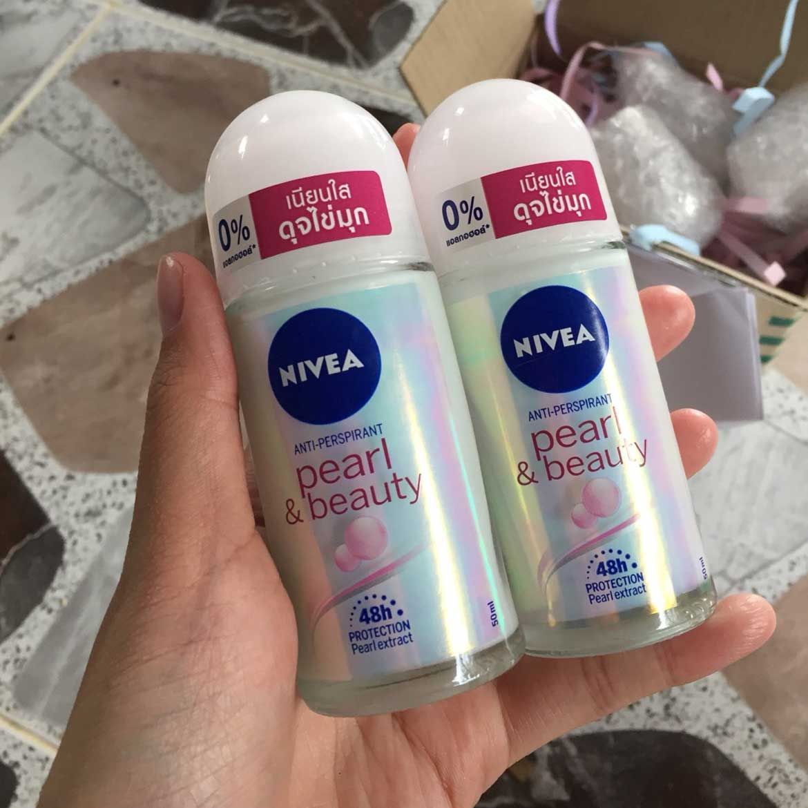  Lăn Ngăn Mùi NIVEA Pearl & Beauty Roll on Ngọc Trai Quyến Rũ (50ml) 