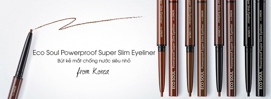 Bút Kẻ Mắt Eco Soul Powerproof Super Slim Eyeliner