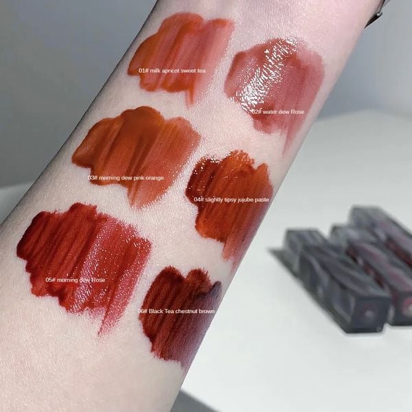  Son Bóng Thủy Tinh Căng Mọng Môi SHAQINUO Glossy Mirror Lip Glaze Nội Địa Trung 