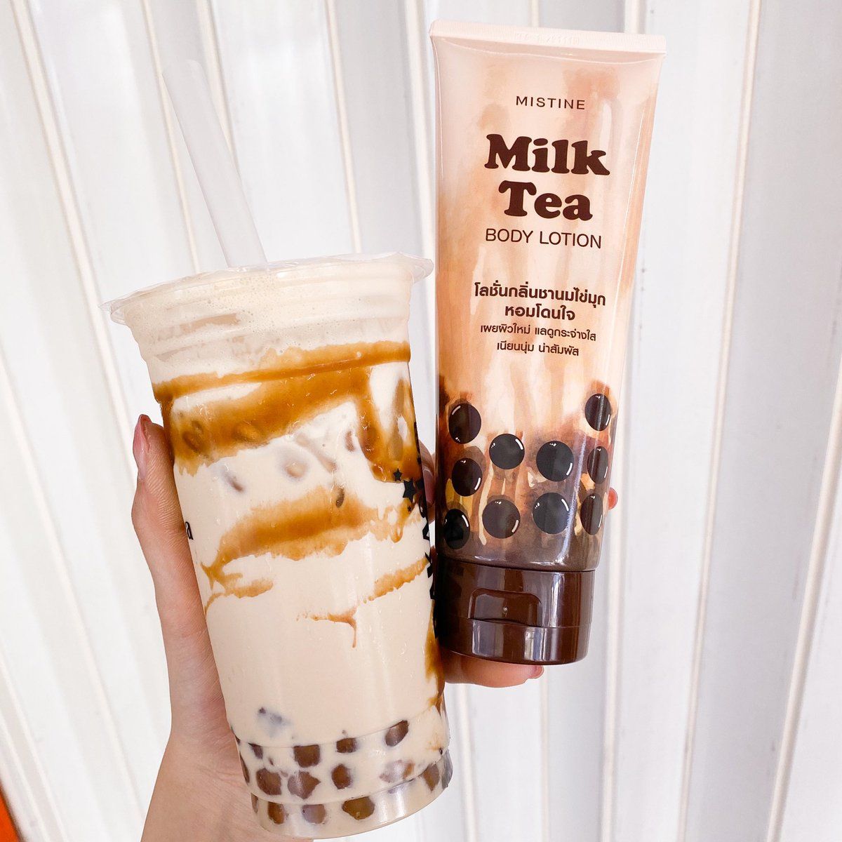  Dưỡng Thể Mistine Milk Tea Body Lotion 