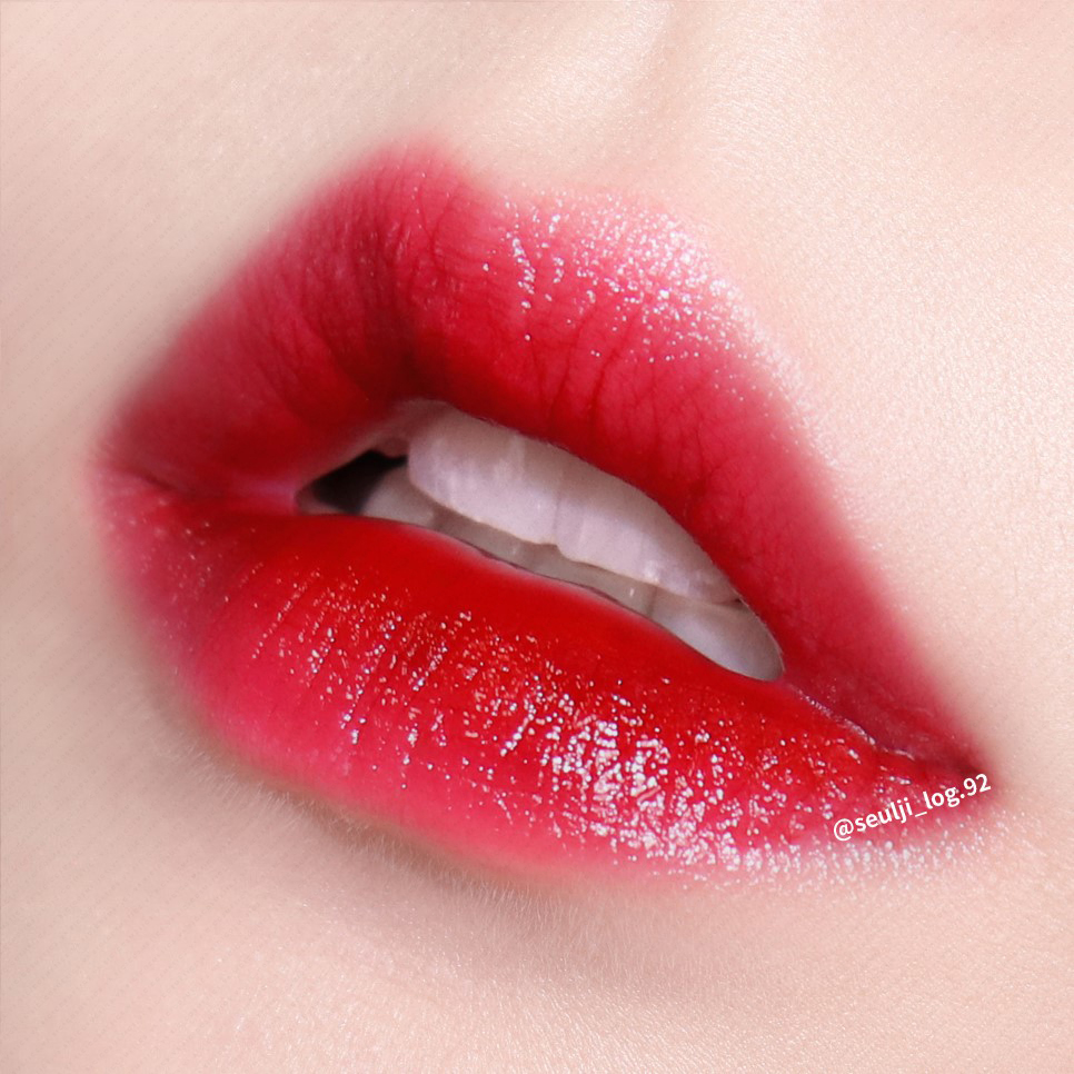 Son kem dạng tint Etude House Shine Chic Lip Lacquer x Red Velvet - bici cosmetics