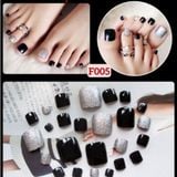  Set 24 Móng Chân Giả NAILS Nghệ Thuật (Kèm Keo) Nội Địa Trung 