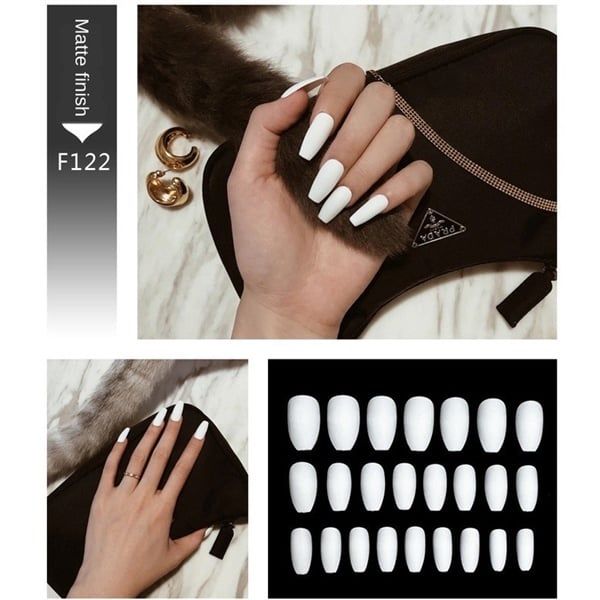  (Update Liên Tục) Set 24 Móng Tay Giả Nails Box Kèm Keo Dán Nội Đia Trung 