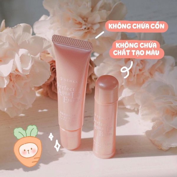  Son Dưỡng Cấp Ẩm, Dịu Nhẹ, Giảm Thâm Môi Perfect Aqua Lip Balm SENKA 4.5gr 