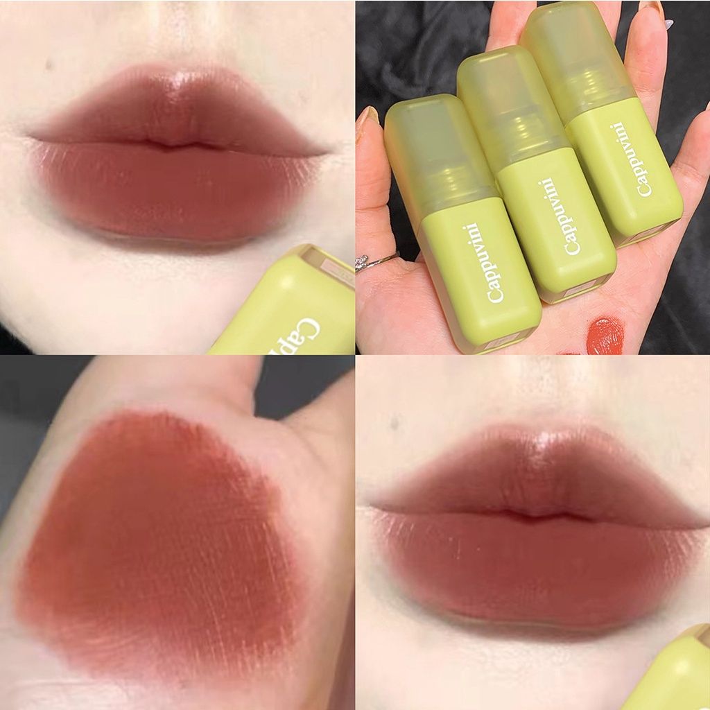  Son Kem Lì CAPPUVINI Dense Soft Burn Fog Lip Mud Nội Địa Trung 