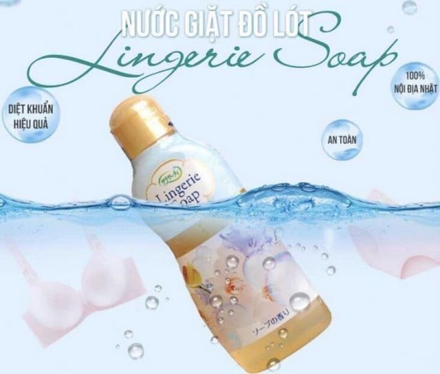  Nước Giặt Đồ Lót Diệt Khuẩn Khử Mùi KOBAYASHI Lingerie Soap Nhật Bản - 120ml 