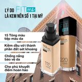  (Mẫu Mới) Kem Nền Mịn Lì Maybelline Fit Me Matte + Poreless Foundation Có Vòi Pump, Có Tem Phụ 