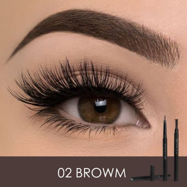  Chì Kẻ Mày 2 Đầu Chống Nước FOCALLURE Auto Brows Pen 