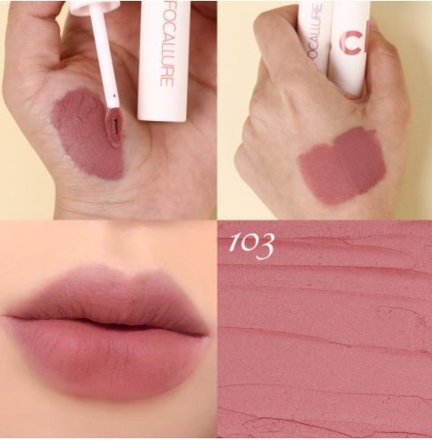  Son Kem Lì Mịn Môi FOCALLURE Clay Pillowy Soft Liquid Lipstick 