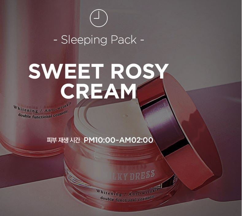 Kem Dưỡng Trắng Và Chống Lão Hóa Milky Dress Sweet Rosy Cream 9- Bici Cosmetics