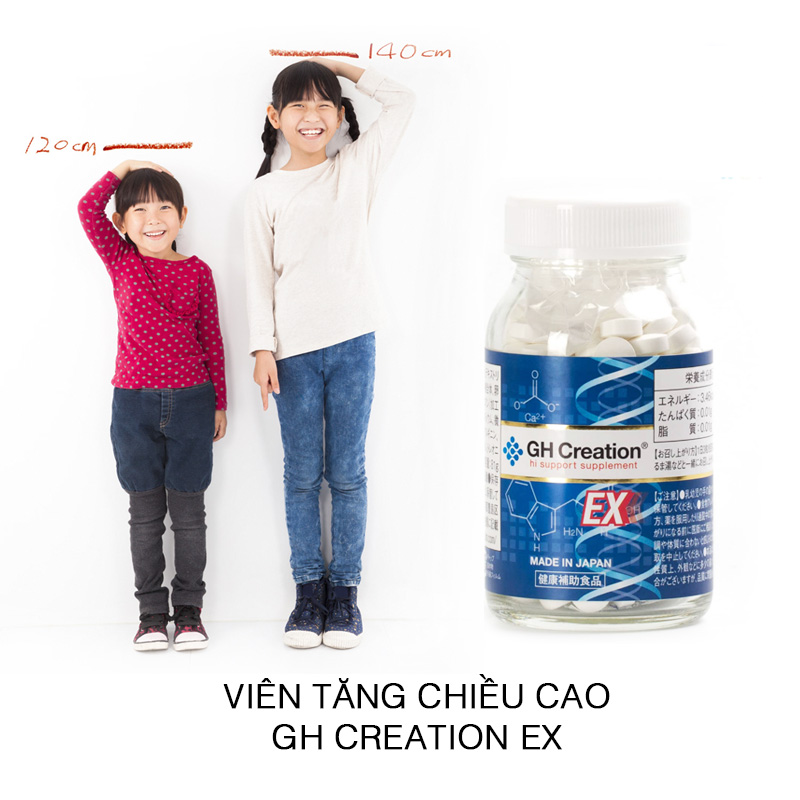 Công dụng GH-Creation - Viên Uống Tăng Chiều Cao Nhật Bản
