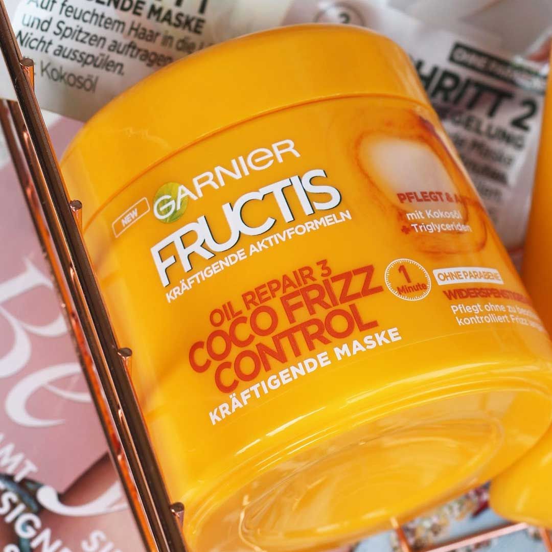  Ủ Tóc Garnier Fructis Oil Repair 3 Coco Frizz Control Hair Mask 300 ml 