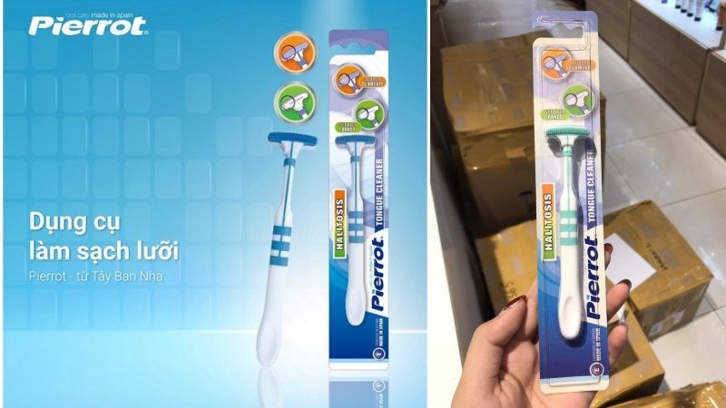  Dụng Cụ Làm Sạch - Cạo Lưỡi Pierrot Tongue Cleaner 