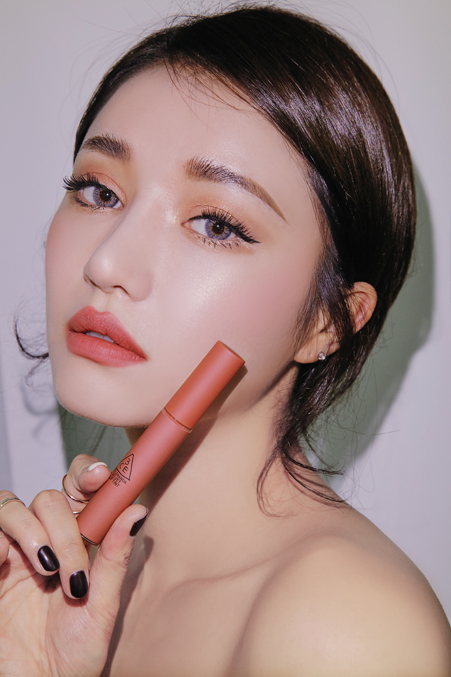 3CE Velvet Lip Tint Going Right (cam hồng đất) 1