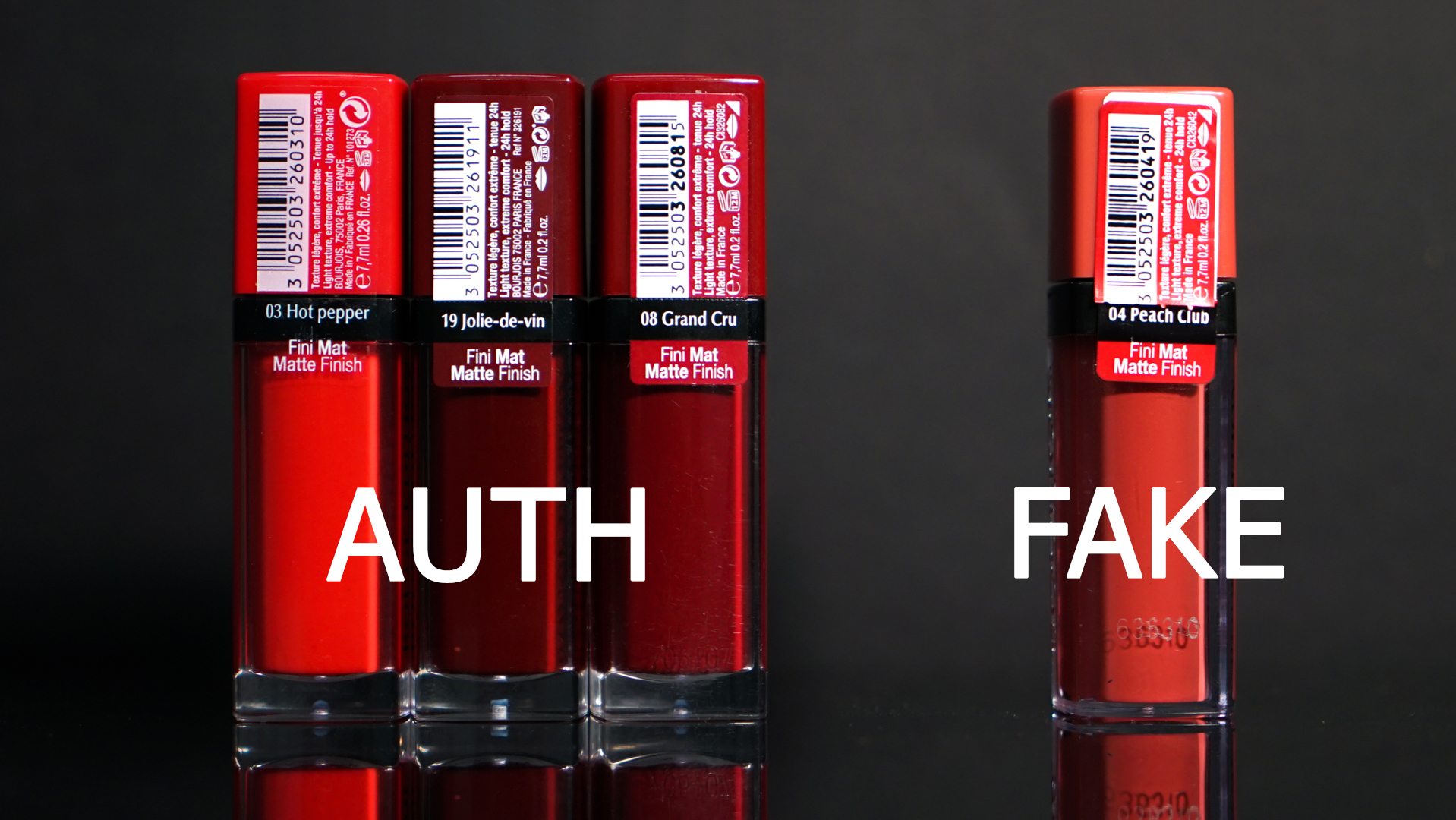 Bật mí cách nhận biết son Bourjois Velvet Auth và Fake - Bicicosmetics