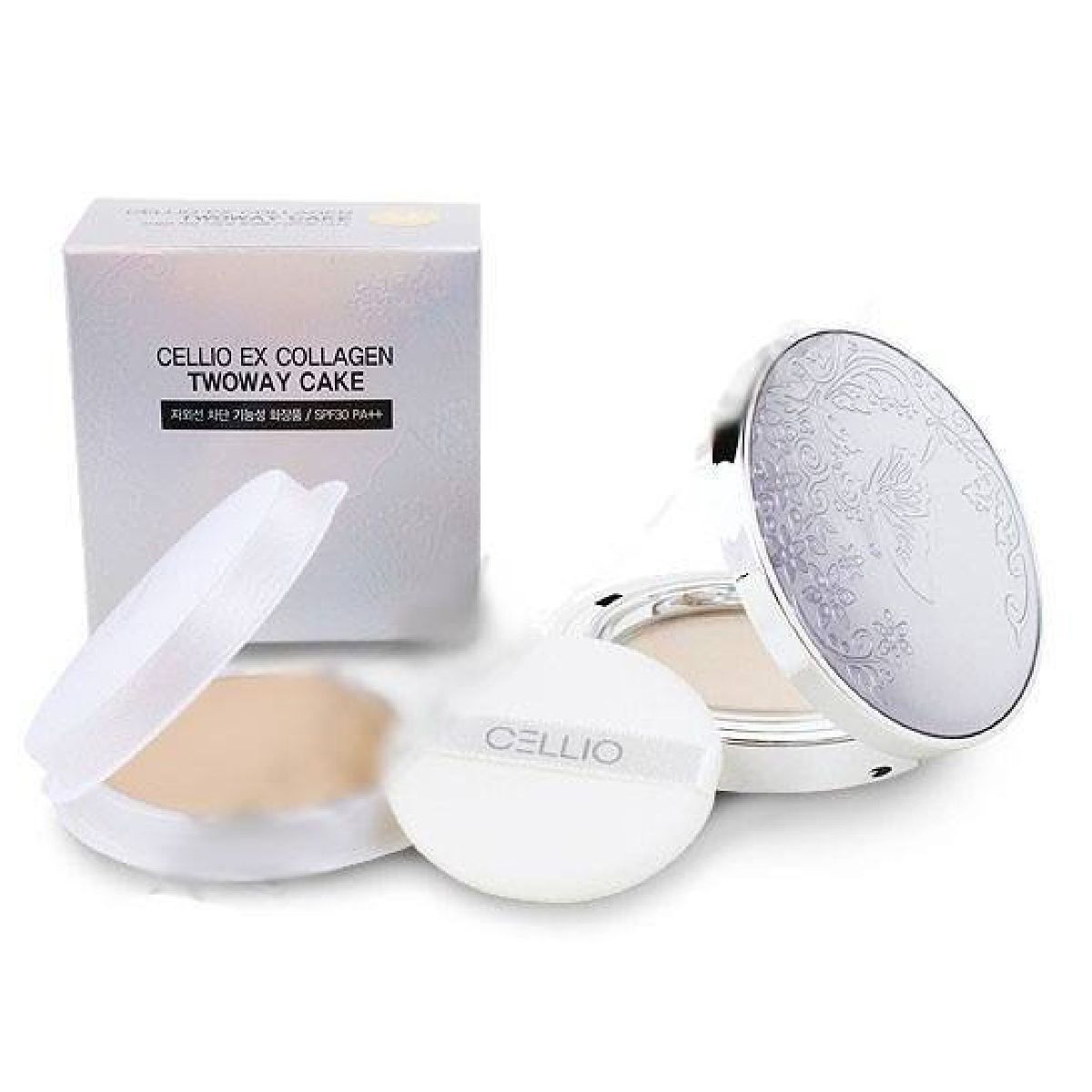 Phấn phủ Cellio Ex Collagen Twoway Cake