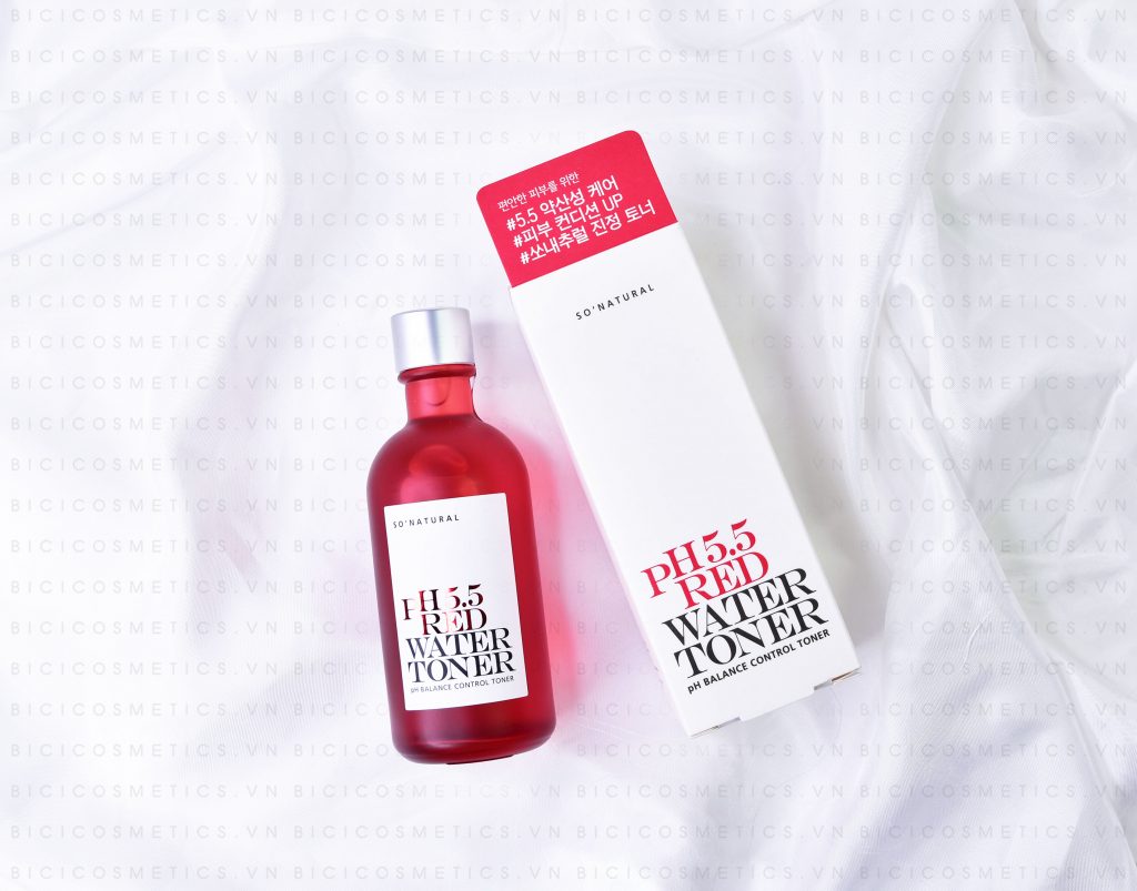 Nước hoa hồng So Natural Red Water Toner - Bici Cosmetics