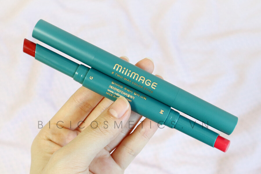 Son Thỏi Lì 2 Đầu Milimage Two Way Color Stick – Bicicosmetics.vn