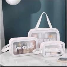  Túi Đựng Mỹ Phẩm Trong Suốt Chống Thấm Nước WASH BAG (Giao màu ngẫu nhiên) 