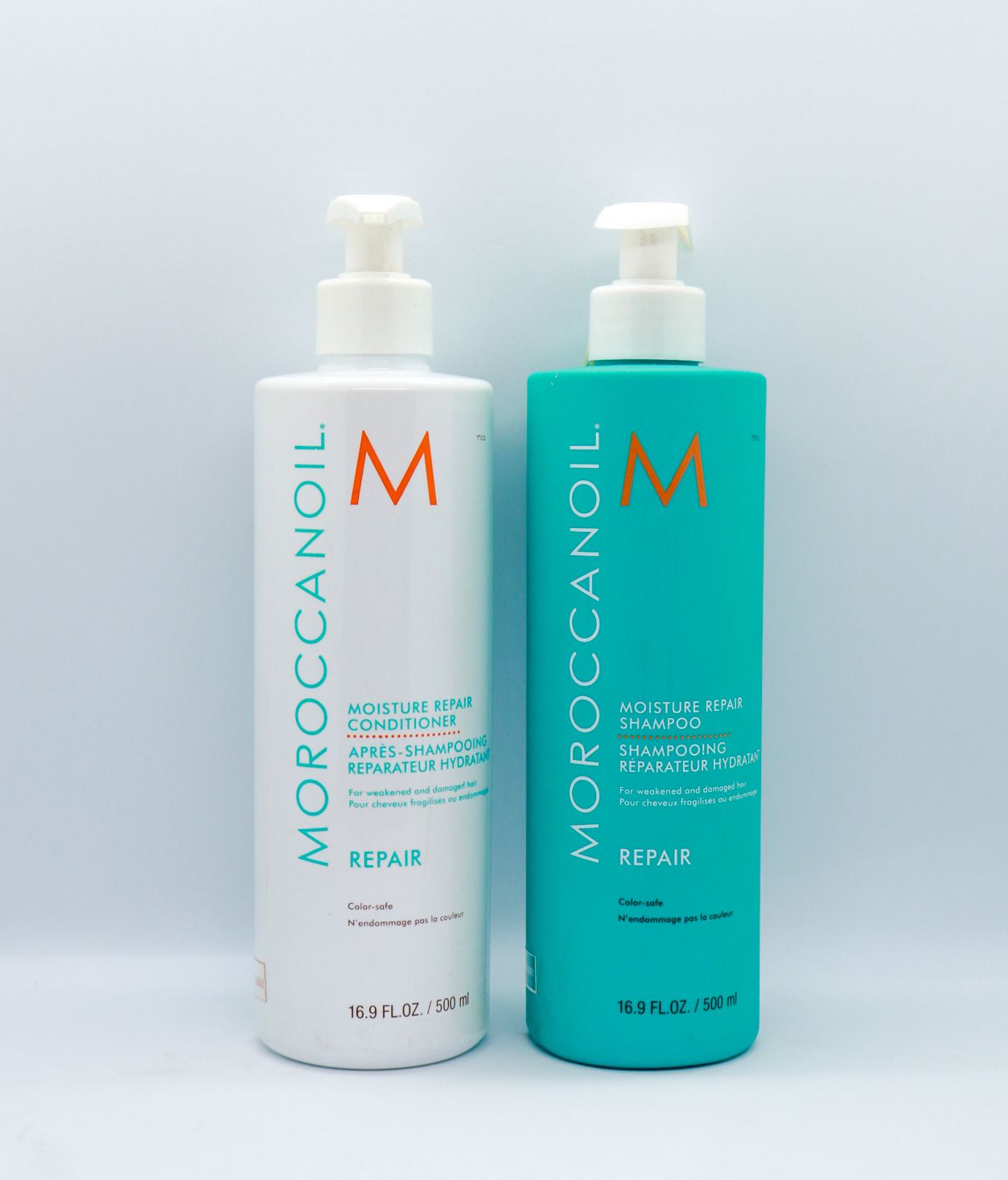  Bộ Dầu Gội Xả Phục Hồi Moroccanoil Repair & Shine 500ml - Tặng Kèm 1 Dưỡng Tóc 50ml 