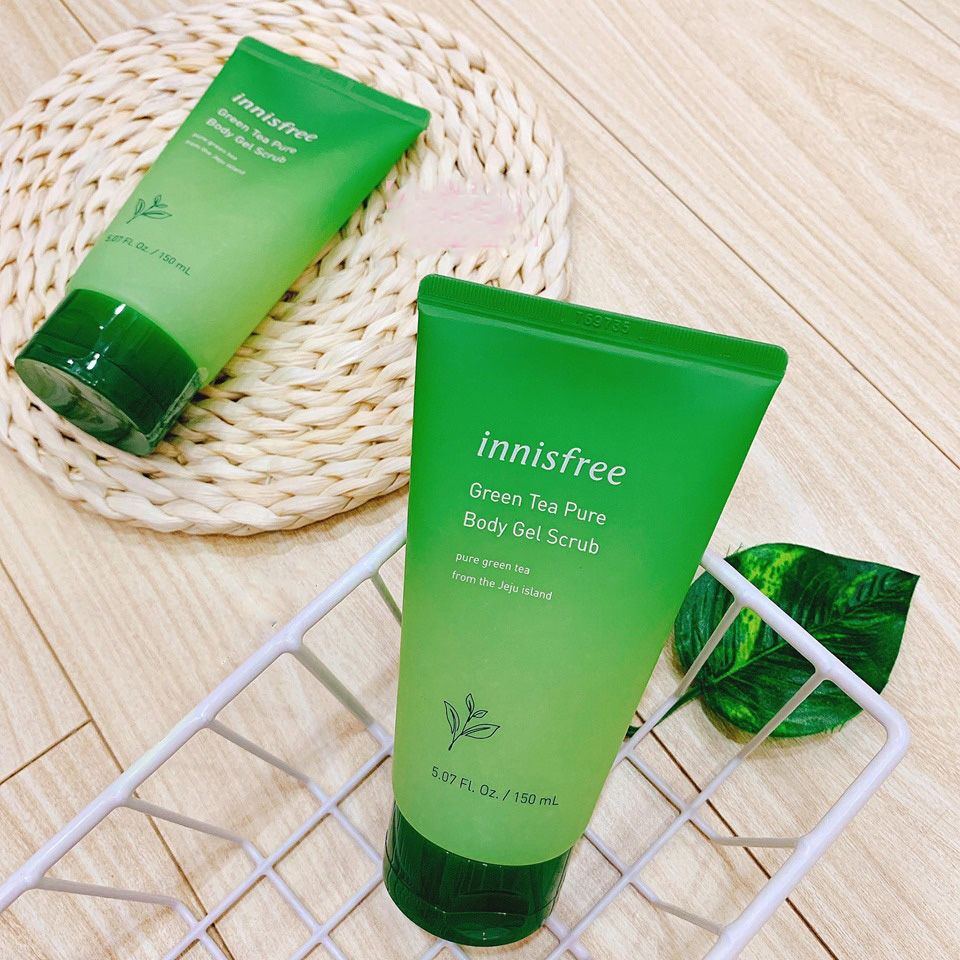  Tẩy Tế Bào Chết Body Toàn Thân Innisfree Green Tea Pure Body Gel Scrub 