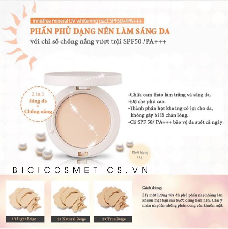 Innisfree Mineral UV Whitening Pact 4- Bici Cosmetics
