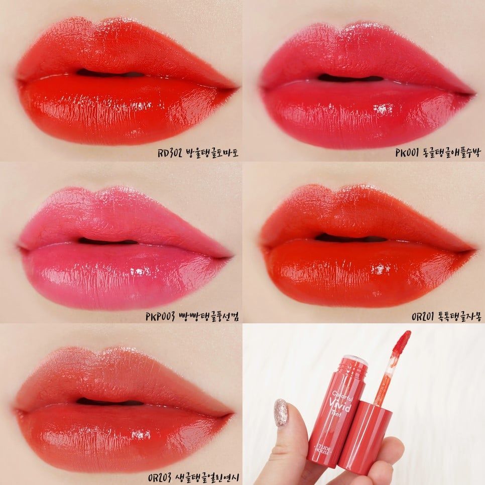  Son Tint Dưỡng Ẩm Môi Etude House Colorful Vivid Tint (DATE 11.12.2022) 