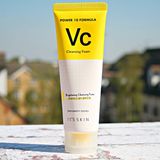  Sửa Rửa Mặt It's Skin Powder 10 Formula VC Cleansing Foam (120ml)-Tặng Kèm Son (không tích điểm) 