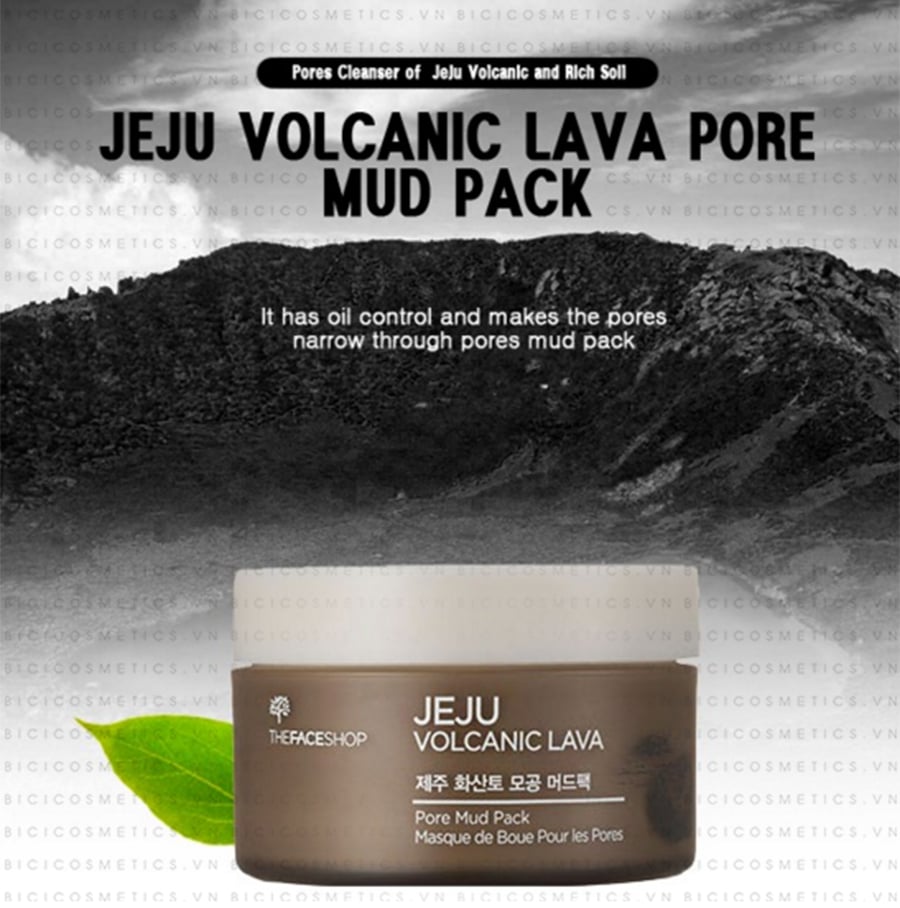 Mặt nạ Jeju Volcanic Lava Pore Mud Pack The Face Shop