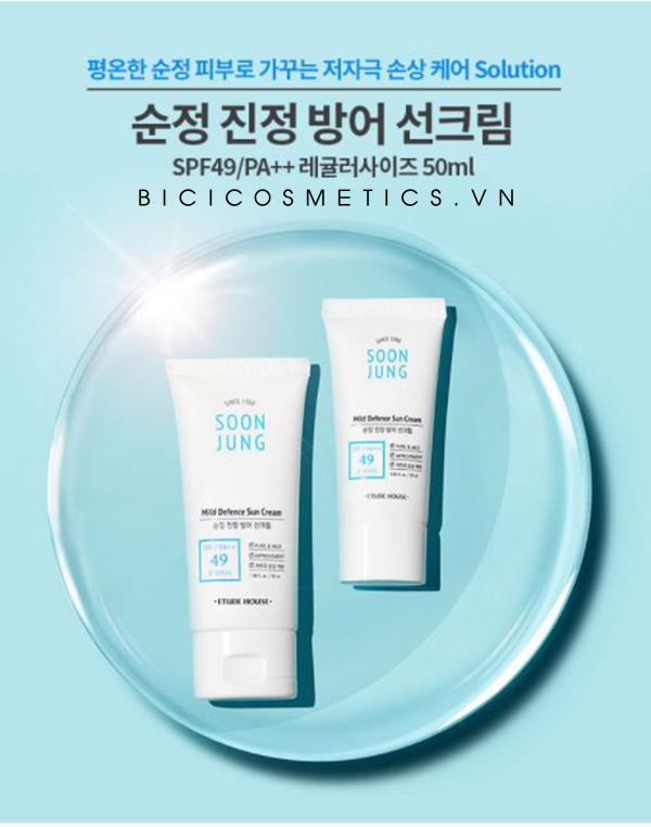 KCN SoonJung Mild Defence Sun Cream1- BICI