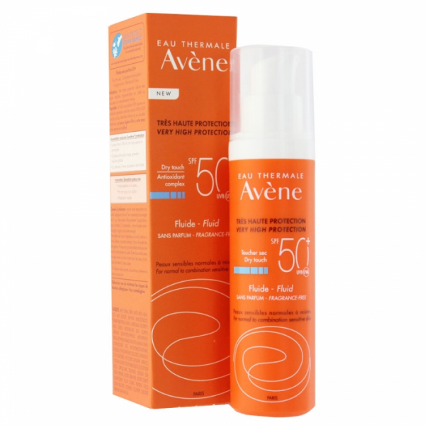  (Mẫu mới 2022) Kem Chống Nắng Phổ Rộng AVÈNE Dành Cho Da Thường - Da Hỗn Hợp Fluide SPF 50+ - 50ml 