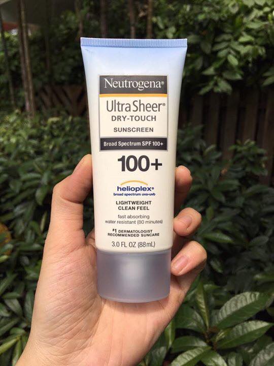 Kem chống nắng Neutrogena Ultra Sheer Dry - Touch SPF 100+ Kem chống nắng Neutrogena Ultra Sheer Dry - Touch SPF 100+