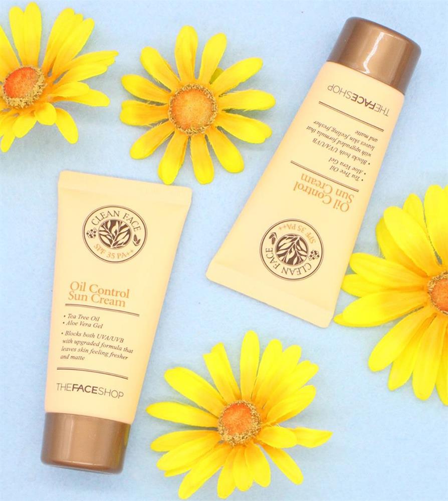 Kem Chống Nắng Oil Control Sun Cream The Face Shop với thành phần lành tính, an toàn cho da 1