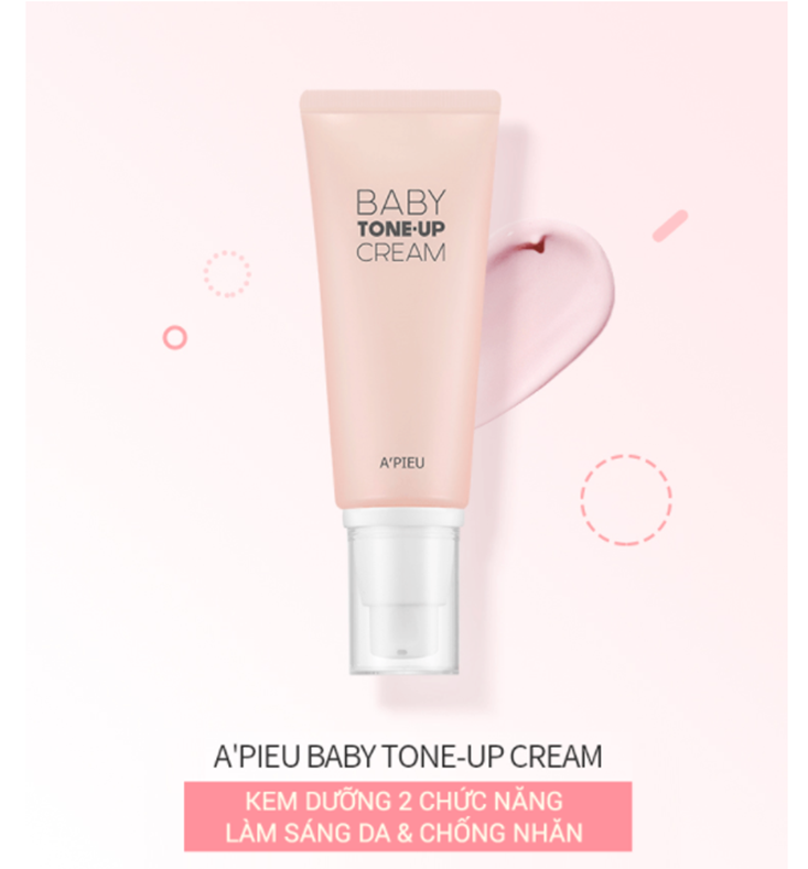 thành phần kem dưỡng Apieu Baby Tone-Up Cream