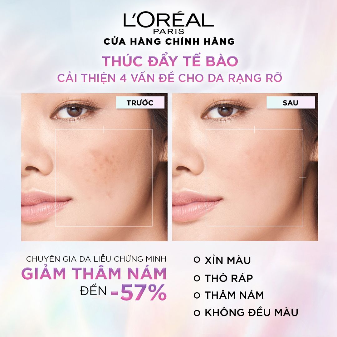  Serum Sáng Da Tức Thì L'Oreal Paris Glycolic - Bright Instant Glowing Serum 1.0% Glycolic Acid 30ML 