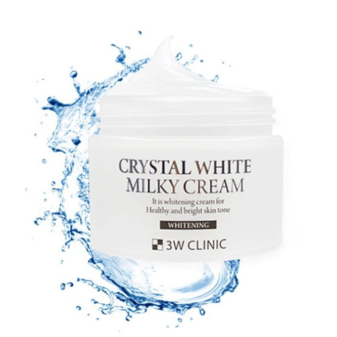 Kem dưỡng trắng da 3W Clinic thì nó là một sản phẩm đình đám thuộc thương hiệu mỹ phẩm 3W clinic