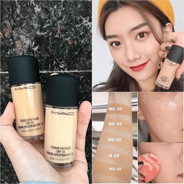 Kem Nền Che Phủ Tốt Kiềm Dầu MAC Studio Fix Fluid SPF 15 (Có Tem Phụ - –  Bicicosmetics